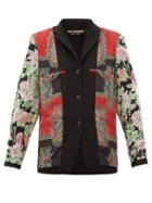 Matchesfashion.com Junya Watanabe - Reversible Paisley Print Crepe And Wool Jacket - Womens - Black Multi