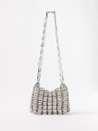 Paco Rabanne - 1969 Small Crystal And Chainmail Shoulder Bag - Womens - Silver