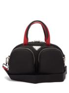 Matchesfashion.com Prada - Zip Pocket Bowling Bag - Womens - Black Red