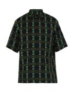 Matchesfashion.com Fendi - Snake Print Poplin Shirt - Mens - Black Multi
