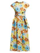 Matchesfashion.com Isa Arfen - Floral Print Cotton Dress - Womens - Multi