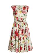Dolce & Gabbana Floral-print Boat-neck Dress