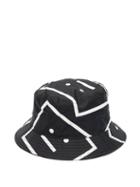 Matchesfashion.com Acne Studios - Face-print Shell Bucket Hat - Mens - Black