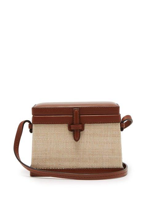 Matchesfashion.com Hunting Season - Mini Iraca Raffia Trunk Bag - Womens - Tan Multi