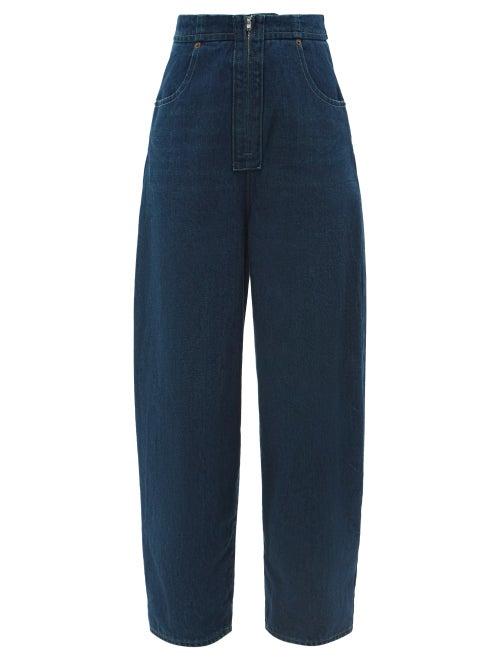 Mm6 Maison Margiela - High-rise Wide-leg Jeans - Womens - Denim