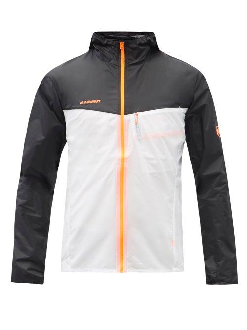 Mens Activewear Mammut Delta X - Convey Shell Hooded Jacket - Mens - Black White