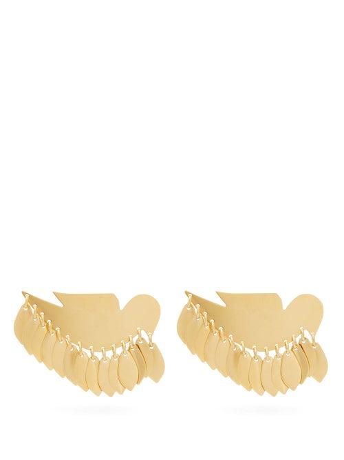 Matchesfashion.com Isabel Marant - Bird Pendant Clip Earrings - Womens - Gold