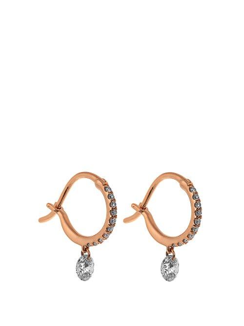Matchesfashion.com Raphaele Canot - Set Free Diamond & Pink Gold Earrings - Womens - Rose Gold