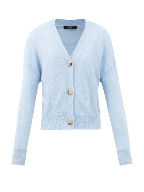 Matchesfashion.com Weekend Max Mara - Maesa Cardigan - Womens - Light Blue