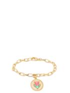 Matchesfashion.com Wilhelmina Garcia - Tulip 18kt Gold-vermeil Charm Bracelet - Womens - Gold Multi