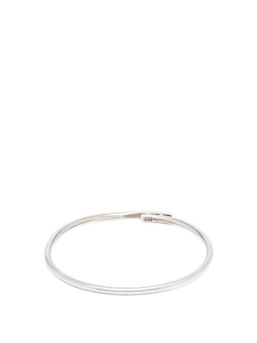 Matchesfashion.com Title Of Work - Adjustable Sterling Silver Cuff - Mens - Silver