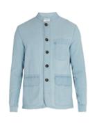 Matchesfashion.com Oliver Spencer - Artist Cotton Jacket - Mens - Light Blue