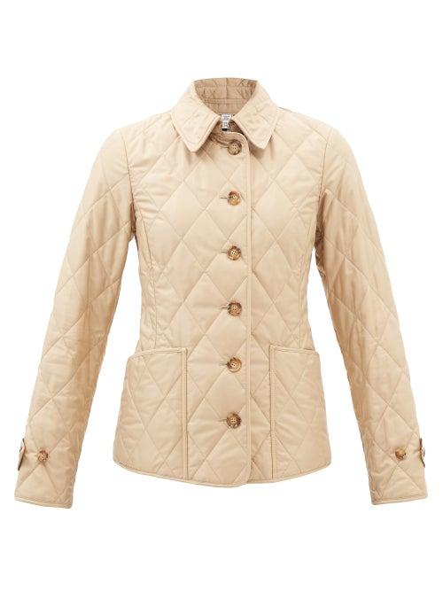 Burberry - Fernleigh Quilted Jacket - Womens - Beige