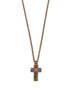 Matchesfashion.com Gucci - Cross Pendant Necklace - Mens - Multi