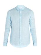 Matchesfashion.com Orlebar Brown - Morton Linen Shirt - Mens - Blue