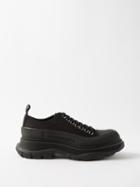 Alexander Mcqueen - Tread Slick Chunky-sole Canvas Trainers - Womens - Black
