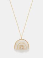 Brent Neale - Marianne Rainbow Moonstone & 18kt Gold Necklace - Womens - Rainbow
