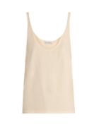 Matchesfashion.com Raey - Skinny Strap Cotton Jersey Vest - Womens - Nude