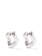 Charlotte Chesnais - Petit Wave Sterling-silver Hoop Earrings - Womens - Silver