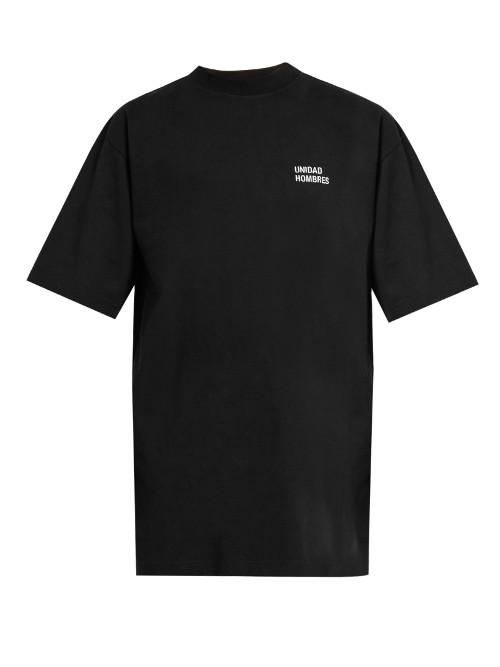 Vetements Unidad Hombres-embroidered T-shirt