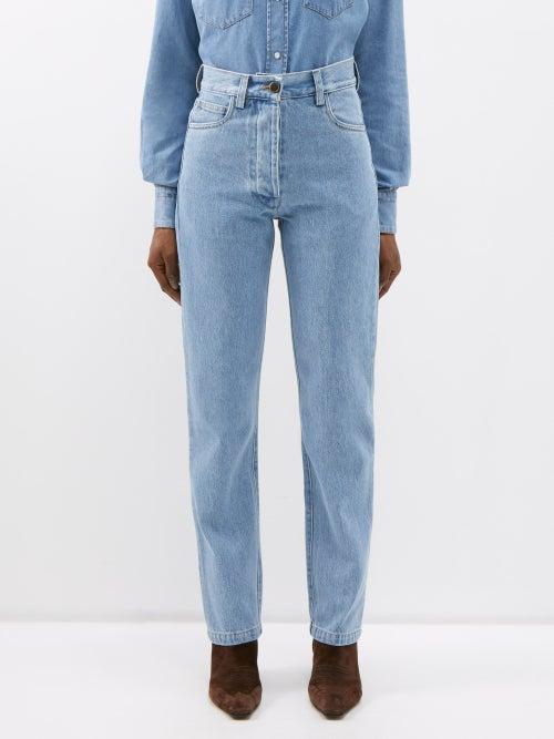 Giuliva Heritage - The Dan Straight-leg Jeans - Womens - Light Blue