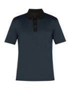 Prada Point-collar Stretch-cotton Jersey Polo Shirt