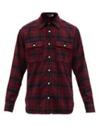 Isabel Marant - Rayal Checked Wool-blend Shirt - Mens - Red