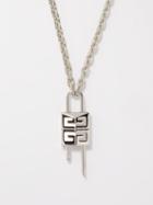Givenchy - Lock 4g Padlock Necklace - Mens - Silver
