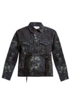 Matchesfashion.com Proenza Schouler Pswl - Tie Dye Panelled Denim Jacket - Womens - Black Multi