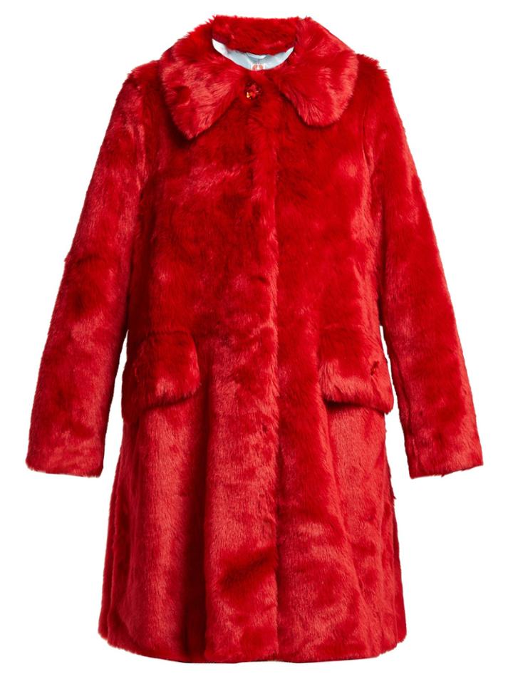 Shrimps Kassidy Crystal-embellished Faux-fur Coat