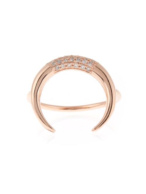 Jacquie Aiche Diamond & Rose-gold Ring