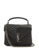 Matchesfashion.com Saint Laurent - Collge Medium Quilted Leather Cross Body Bag - Womens - Black