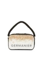 Matchesfashion.com Germanier - Dgrad Crystal Logo Print Handbag - Womens - Gold