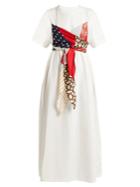 Mm6 Maison Margiela Scarf-detail T-shirt Dress