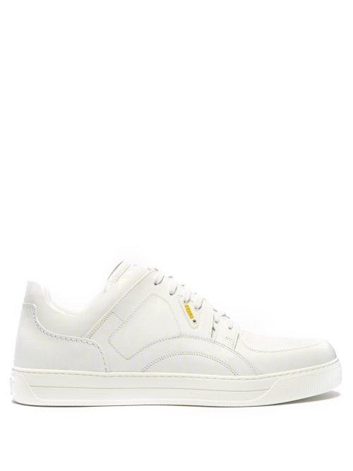 Matchesfashion.com Fendi - F Is Fendi Print Low Top Leather Trainers - Mens - White