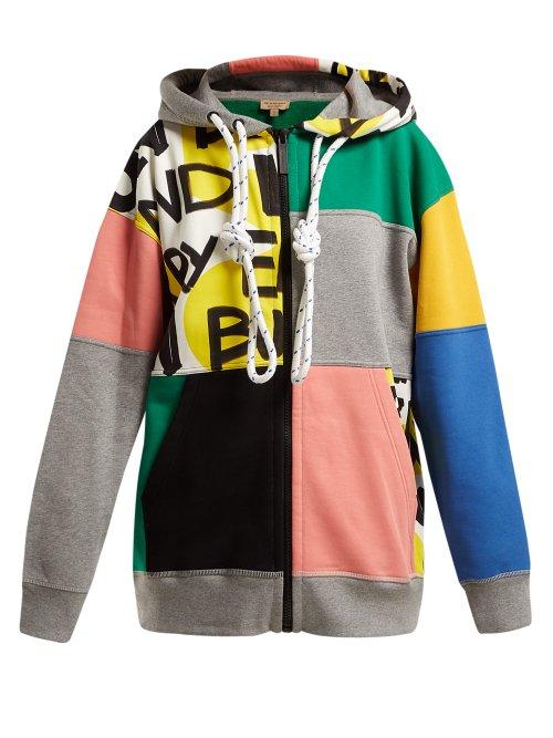Matchesfashion.com Burberry - Pavna Graffiti Print Hooded Sweatshirt - Womens - Multi