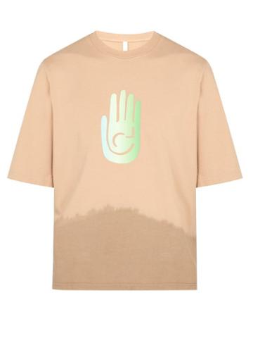 Matchesfashion.com Cottweiler - Cave Dip Dye Cotton T Shirt - Mens - Beige