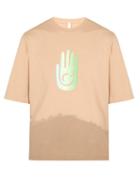 Matchesfashion.com Cottweiler - Cave Dip Dye Cotton T Shirt - Mens - Beige