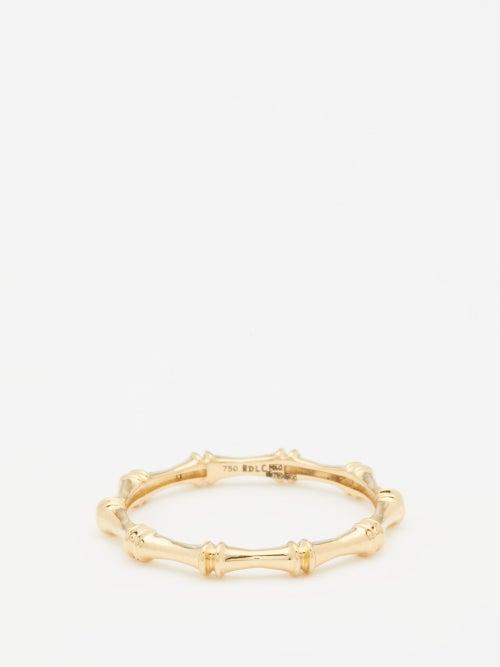 Rosa De La Cruz - Bamboo 18kt Gold Ring - Womens - Yellow Gold