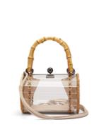 Matchesfashion.com Wai Wai - Alix Crystal Bamboo Transparent Box Bag - Womens - Clear Multi