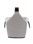 Matchesfashion.com Bienen-davis - Kit Geometric Brocade Clutch - Womens - Silver