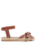 Matchesfashion.com Loewe - Gate Knotted Leather Sandals - Womens - Tan