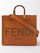 Fendi - Sunshine Medium Leather Tote Bag - Womens - Tan