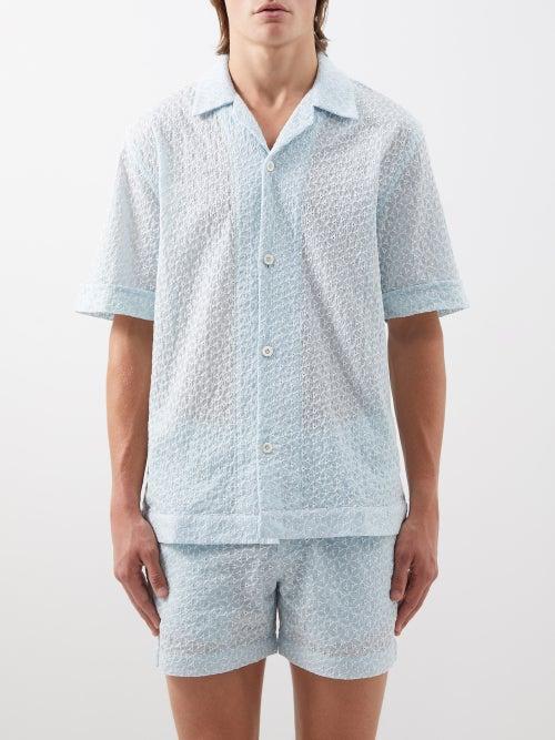 Smr Days - Bakhoven Embroidered Cotton Shirt - Mens - Cream