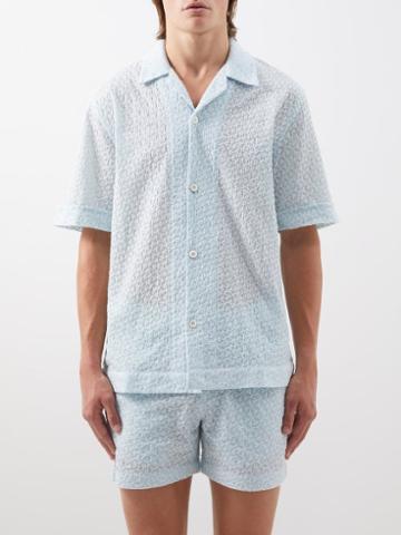 Smr Days - Bakhoven Embroidered Cotton Shirt - Mens - Cream