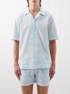 Smr Days - Bakhoven Embroidered Cotton Shirt - Mens - Cream