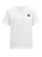 Matchesfashion.com Stone Island - Logo-embroidered Cotton-jersey T-shirt - Mens - White
