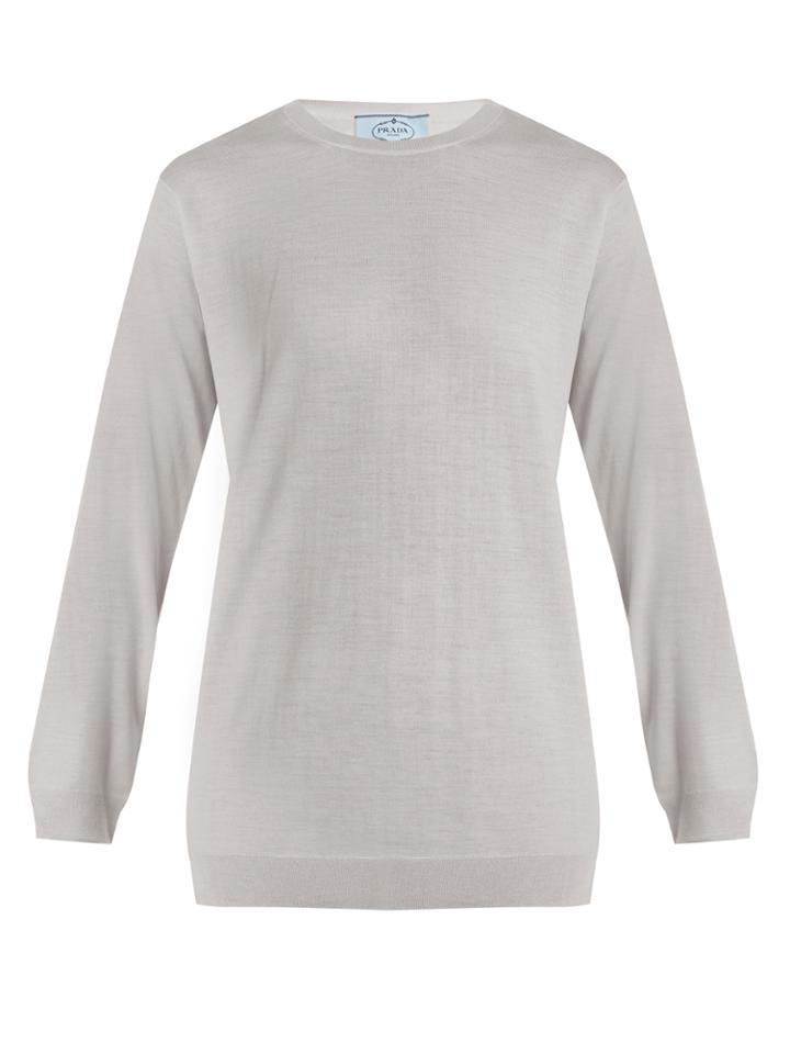 Prada Round-neck Wool Sweater