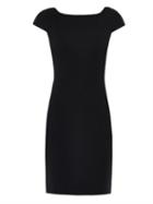 Matchesfashion.com Diane Von Furstenberg - Helen Cap-sleeve V-back Dress - Womens - Black
