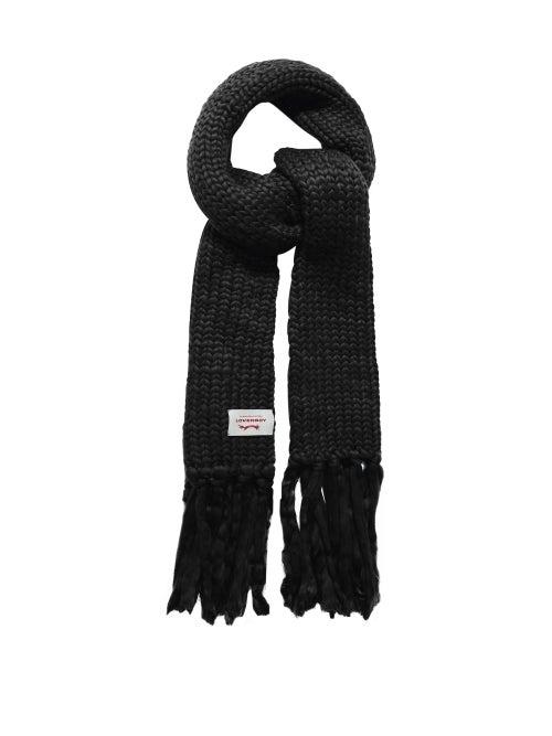 Matchesfashion.com Charles Jeffrey Loverboy - Super Massive Oversized Wool-blend Scarf - Womens - Black